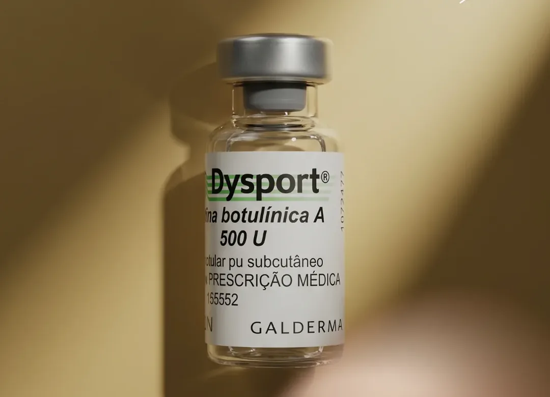 Frasco de Dysport, toxina botulínica A, usado na Linea Clinic