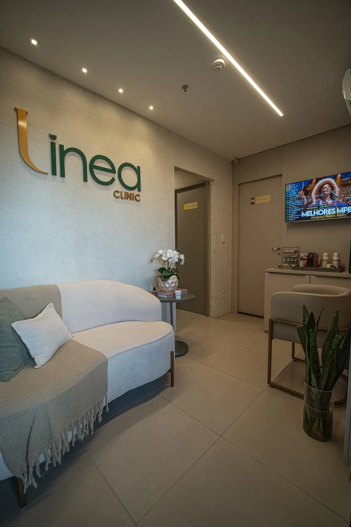 Recepção da Linea Clinic em Maceió